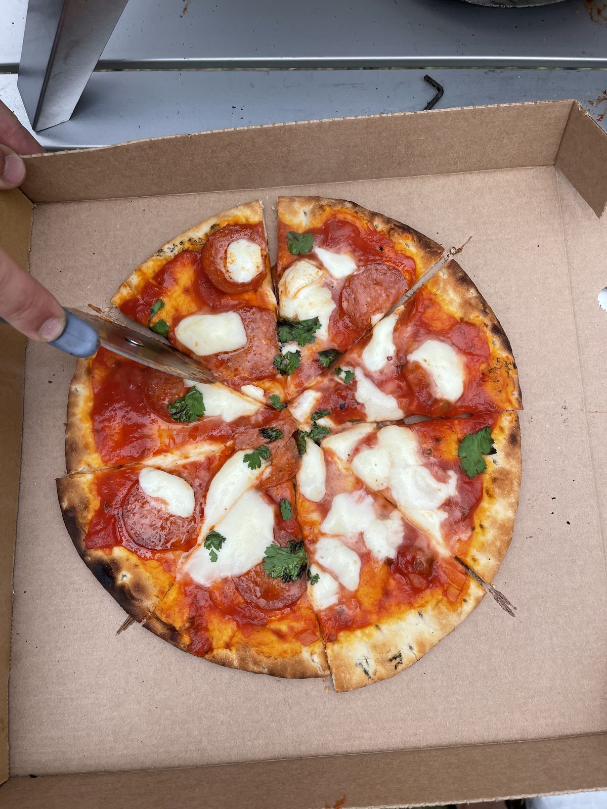 Bespoke organic wood-fired pizza catering